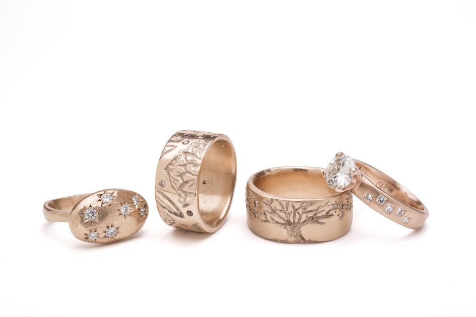 Debra Fallowfield| Gold Rings| McAtamney Gallery and Design Store | Geraldine NZ